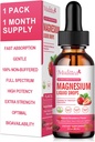 Magnesium Glycinat Flüssigkeit, hohe Potenz Magnesium Glycinat, Citrat, Zuckerfreie Vegan Non-GMO-Komplex-Ergänzung fördert Nerv,Relaxation,Muscle,Einschlaf-Unterstützung*