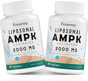 Liposomal AMPK Activator 2000 mg - Hohe Bioverfügbarkeit Berberine HCL,DIM,Milk Thistle und Cinnamon Bark Capsule 6-in-1 AMPK Ergänzungen für Antioxidantienunterstützung und Cellular Regulation, 120 Softgels