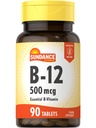 Sundance Vitamin B-12 | 500mcg | 90 Vegetarische Tabletten | Essential Vitamin Supplement | Non-GMO und glutenfreie Formel
