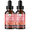 GSE Grapefruit Seed Extract Liquid - One Drop Daily - Super Concentrated Grape Seed Extract Liquid Drops Rich in Bioflavonoids & Polyphenole für Gut Health & Immune Support - 2 Pack Bundle - 120 Tage
