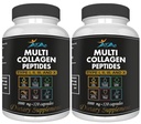 VITAMISAN 2-Pack Multi Collagen Plus Pillen (Typ I, II, III, X) für Anti-Aging, Haar, Haut, Nägel und Gelenkunterstützung, 80 Tage Versorgung 240 Kapseln