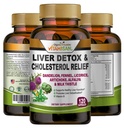 VITAMISAN Liver Cleanse Detox Ergänzungen mit Milch Thistle-Fennel-Alfalfa-Vitamin B-Artichoke-Dandelion Root Support Men & Women 120 Caps Detox Cleanse & Boost Immune