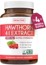 Super Potent Hawthorn Berry Extract Kapseln - Hawthorn Berry Supplement Hergestellt aus extra Stärke Konzentrat zur Unterstützung Herz und Verdauungsgesundheit - Vegan Non-GMO & Gluten kostenlos (4 Monate Versorgung)