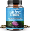 Leber Detox & Cleanse - 28-in-1 Leberreparatur & Support-Ergänzung für Männer & Frauen mit Milchdistel, Apfelessig, Dandelion Root Extract & Artichoke Extract - Non-GMO, 60 Kapseln