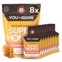 Sie wieder Super Honey Clean Energy Gel, Honey & Himalayan Salz | Elektrolyt Wiederholung Laufende Brennstoff | Endurance Workouts & Cycling Gel | Paleo & Carnivore Snack | Gluten-Free | USA Made | 8-Pack