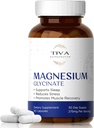 Magnesium Glycinat – Sanftes und hochgradig absorbierbares Magnesium für Schlaf, Muskelentspannung & Herzgesundheit | Chelat Magnesium Complex for Energy & Bone Support | 90 Kapseln