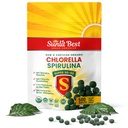 Sunlit Super 50/50 Bio Chlorella Spirulina Tabletten - Super Supplement für Immununterstützung, Gut Health, Mood & Energy - Reich an Chlorophyll, Aminosäuren & Vegan Protein, 500 Superfood Tabs