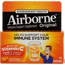 luftgetragene 1000mg Vitamin C mit Vitamin D & Zink, Sugar Free Multivitamin Immununterstützungsergänzung, Antioxidantien Vitamine A C & Vitamin E, 10 Brausetabletten, Zesty Orange Flavor