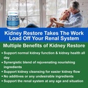 Kidney Cleanse Detox & Repair - Formuliert von Kidney Health Expert Living w/Transplant - US Made Kidneys Support Supplement, Detox & Flush - Nieren Vitamine 120 Kapseln