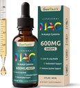Liposomale flüssige NAC Ergänzung N-Acetyl Cystein Tropfen, N Acetyl Cystein 600 mg mit Quercetin & Zink für Erwachsene & Kinder, Leber & Lung Unterstützung, Antioxidans, Immun & Haut Gesundheit, 2 Fl Oz