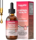 Cortisol Ergänzungen für Frauen, Cortisol Wellness Liquid Drops, 16 in 1 Cortisol Detox Reducer w. Ashwagandha, Magnesium, L-Theanin, Folate for Relaxation & Hormon Balance, Erdbeere