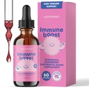 JoySpring Immuntropfen - Kinder Immununterstützung Flüssigkeitsergänzung (2 fl oz) - Echinacea, Elderberry, Oregon Grape Root, Orange Peel, Vitamine A, B6, C - Natürliches Support-System für Kinder & Erwachsene