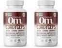 Om Mushroom Superfood Cordyceps Mushroom Capsules Superfood Supplement, 90 Count, 30 Tage, Energie, Power, Stamina und Endurance Support, Superfood Supplement für Sportleistung (Pack von 2)