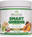 Prodigy Smart Greens - Super Greens Powder Smoothie & Drink Mix - Probiotika für Verdauungshilfe, Proteine, Veggies und Früchte mit Chlorella für Gutgesundheit