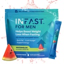 Reale Ketone Intermittent Fasten Getränke Mix für Männer BHB Exogene Ketone Pulver mit Fasting Elektrolyten & Grüne Kaffeebohnen Extrakt für nachhaltige Hydration Energie und Fokus (Watermelon) - 30ct