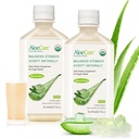 AloeCure USDA Organic Aloe Vera Juice Made innerhalb 12 Hrs of Harvest - Pure Aloe Juice Natürliche Verdauungsergänzung zur Unterstützung Verdauung, Immunsystem und Balanced Stomach Acidity, 2 x 500ml Flaschen