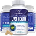 TRUTHENTICS Lebergesundheitsergänzung - Milchdistel Lebergesundheitsformel mit Artichoke Extract, Dandelion, Turmeric und mehr - Natürliche Detox-Unterstützung für Männer und Frauen - 60 Kapseln