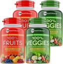Obst und Gemüse ergänzen Vitamine für Männer und Frauen Super Fruits und Veggies Capsules, um Balanced Nutrition and Energy Levels Whole Natural Super Foods 180 Count (Pack von 4)