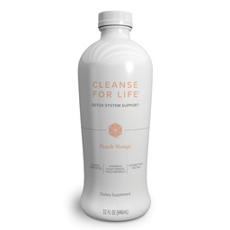 Isagenix Cleanse for Life - Detox-System-Unterstützung mit Vitaminen & Minerals - Gesunde Stoffwechsel mit Antioxidant-Ergänzung unterstützen - Gluten & Soy Free Cleanse Drink - Peach Mango, 32 Oz
