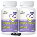 Liposomal Ubiquinol CoQ10 800 MG Softgel, High Absorption CoQ10 Ubiquinol Supplement, Active Coenzym Q10 800mg, Leistungsstarkes Antioxidans für Herz- und Hirnfunktion, Energieproduktion, 120 Vegan Softgels