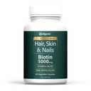 Wellgenix Purvana Max Hair, Haut und Nägel Vitamin: Biotin 5000mcg für verbessertes Haarwachstum, Haarausfall Prävention für Frauen und Männer, Vegan, Ideal für Post Partum & PCOS, 90 Count, Pack von 1