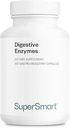 Supersmart - Verdauungsenzyme (High Potency) - 15-in-1 Multi Enzymes Supplement - mit Lipase, Bromelain, Amylase, Lactase, Protease, Invertase | Non-GMO & Gluten Free - 100 Delayed Release Capsules