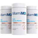 MiamiMD Total Beauty Matrix Collagen Ergänzungen für Frauen - Collagen Kapseln mit Vitamin C für Haar, Haut und Nägel - Cruelty Free - (60 Kapseln) - 3 Pack