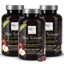NORDIC Haar Volumen Gummi, 2500 mcg Biotin, Tägliche Haar Vitamine Ergänzung zu unterstützen Haar Haut und Nägel, Vegan, 60 Count (Pack von 3)