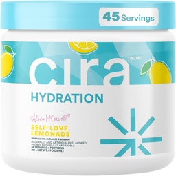 Cira Hydration Powder x Alicia McCarvell's Elektrolyt-Getränk-Mix mit Himalaya Salz für Dehydration Relief und Erholung - Self Love Lemonade, 45 Servierungen