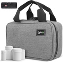 Kaddy Secure Pill Organizer Box, Lagerung für Flaschen der Medizin oder Ergänzungen; Körperpflege; Reisen oder Zuhause, TSA genehmigt Lock(Grau)