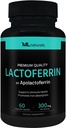 ML Naturals Lactoferrin 300 mg 60 Vegetable Capsules unterstützt ein gesundes Immunsystem und Eisenabsorption, NSF-zertifiziert & cGMP-Compliant