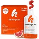 Healthycell Eye Health Daily Liquid Supplement - Augen-Vitamine & Minerals mit Lutein, Zeaxanthin, Astaxanthin & Beta Carotene für Sight Care & Macular Support - 30 Gel Packs