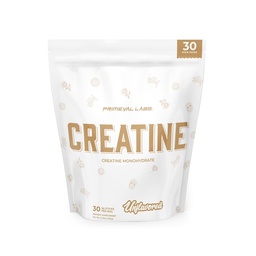 Primeval Labs Clean Creatine Monohydrat Pulver | Pulver für Muskelkraft & Erholung | Trainingsergänzung für Männer & Frauen | Unflavored | 30 Servierungen