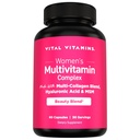 Vital Vitamine Frauen Multivitamin Complex - Hergestellt mit Multi-Collagen Blend, Hyaluronsäure, & MSM - Beauty Multivitamine - mit Vitamin A, C, E, B6, B12, D3-60 Kapseln