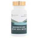 Ernährungswurzeln - Magnesium + Irish Sea Moss - 350mg Magnesium Glycinate & Organic Irish Sea Moss - Essential Minerals - Unterstützt Herz & Knochengesundheit - Nahrungsergänzung - 30 Servietten - 60 Kapseln