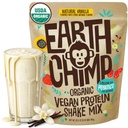 EarthChimp Organic Vegan Protein Powder - mit Probiotics - Non GMO, Dairy Free, Non Whey, Pflanzenbasiertes Proteinpulver für Frauen und Männer, Glutenfrei - 26 Servierungen 32 Oz (Vanilla)