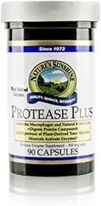 Nature's Sunshine Protease Plus, 90 Kapseln | Leistungsstarke Verdauungsenzym-Ergänzungen mit 60.000 HUT-Protease zum Abbau von Proteinen und Aminosäuren