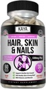 Kaya Naturals Haar Haut Nagel Kapseln BIOTIN Vitamin D Vitamin B-12 A Folsäure Unterstützung, Haar Unterstützung Vitamin Ergänzung