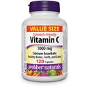 Webber Naturals Vitamin C Calcium Ascorbate 1000 mg · Stomach Friendly, 120 Kapseln