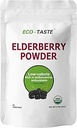 ECO-TASTE Elderberry Juice Powder, Unterstützt gesundes Immunsystem, Non GMO und Vegan Friendly, 170g