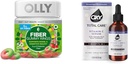 OLLY Fiber Gummy Ringe 50ct + Oxy Total Care Hydrating Vitamin C Serum für Verdauungsunterstützung, Klarer Haut