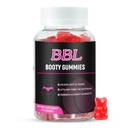 BBL Gummis für Frauen Butt Growth, 60 Count, Bear Shape Stiefelettengummis für Verbessern Curvy Body, Butt Boost Vitamin Gummis für Größere Butt Fast,Vegan Weight Gainer Gummis
