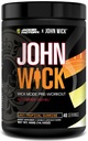 Jacked Factory X John Wick - Wick Mode Pre Workout Powder - Intense Energy, Battle-Ready Focus, Unstoppable Commitment, und Sheer Will - 40 Servierungen, Letzte Tropical Sunrise