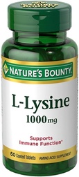 Nature's Bounty L-Lysine 1000 mg Tabletten 60 ea (Pack von 6)