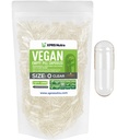 XPRS Nutra Größe 0 Leere Kapseln - 1000 Graf Klare leere vegane Kapseln - Vegetarische Pillen - DIY Gemüse Kapsel Füllung - Veggie Pill Caps für Do-It-Yourself Ergänzungen