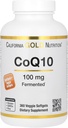 California Gold Nutrition CoQ10 100 mg, Coenzym Q10 Ubiquinone USP, Unterstützt Mitochondriale Funktion, 360 Veggie Softgels