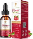 Lukaree Vitamin B12 Sublingual Drops Vegan B12 Vitamine Liquid-Full Spectrum-Methylcobalamin, Adenosyl & Hydroxy B12, für Energie, Fokus, Mood & Immun Support- 2 Monate Versorgung, 2 fl oz