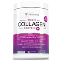 Multi Collagen Peptide Pulver für Frauen - Hydrolysed Unflavored Collagen Powder für Frauen mit Typen I II III V & X plus Vitamin C & Hyaluronsäure für schöne Haarhaut und Nägel - 30 Servierungen