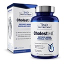 1MD Ernährung CholestMD mit Olivenblatt Extrakt, Bergavit, Niacin, Knoblauch | 60 Kapseln