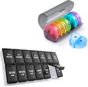 2 Pack Wöchentliche Pille Organizer 7 Tag 2 Mal pro Tag, Sukuos große tägliche Pille Box für Pillen/Vitamin/Fish Oil/Supplements, BPA Kostenlose Pillen Fälle, einfach zu reinigen